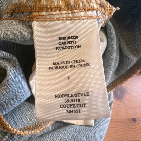 Vintage Joie Denim Button-Up 100% Cotton Dress Size 2, EUC - Picture 9 of 10